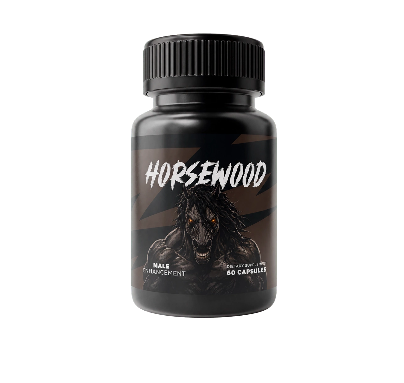 Horsewood male vitality supplement bottle with 60 capsules